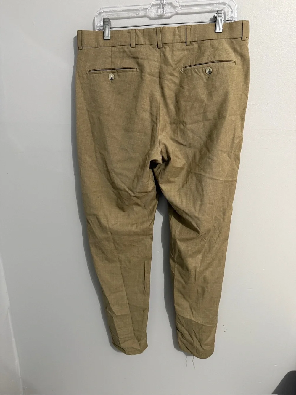 Ballin Pants Mens 35 Tan Super 120s Wool Lighter Weight Versatile Staple
